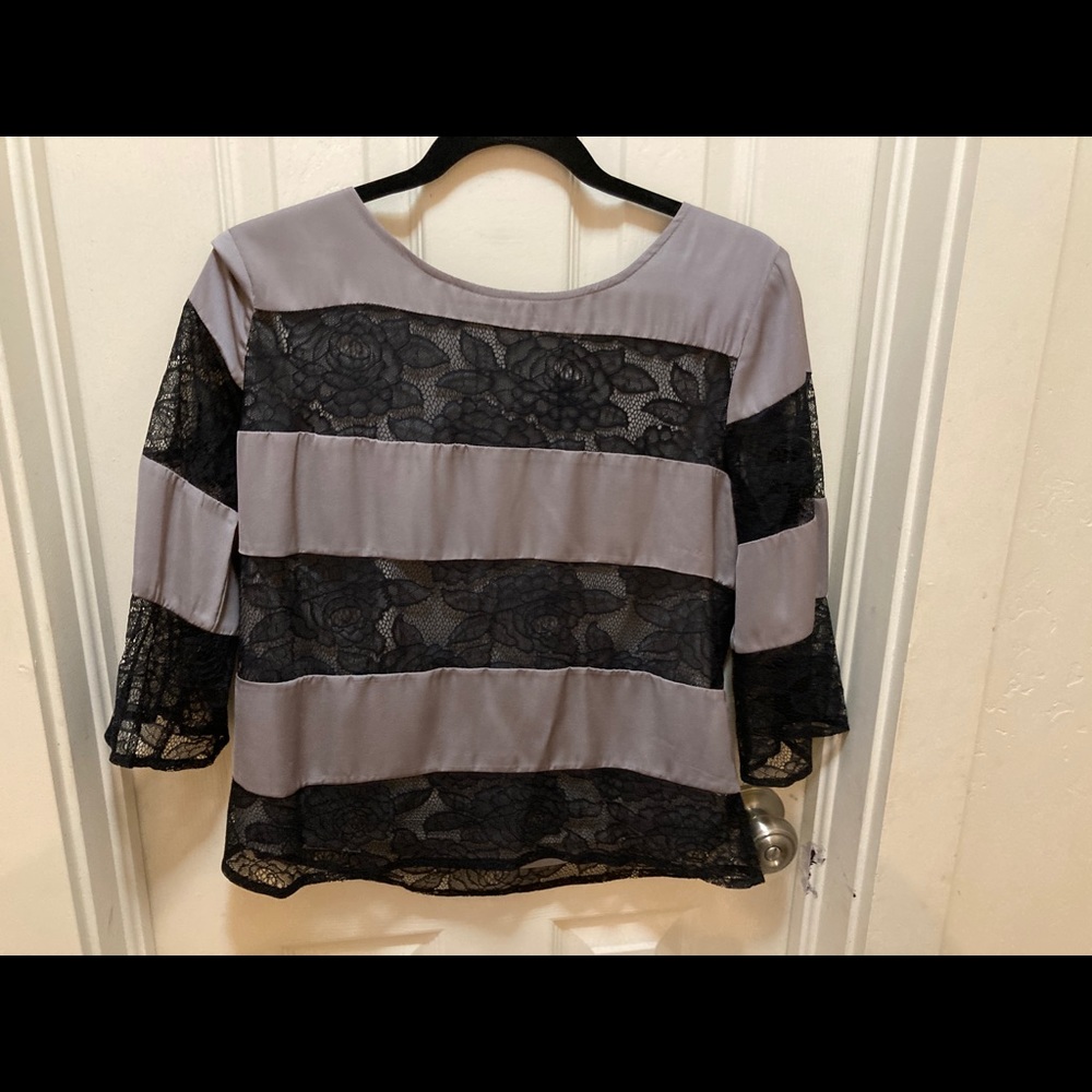 Tulle Satin and Lace top